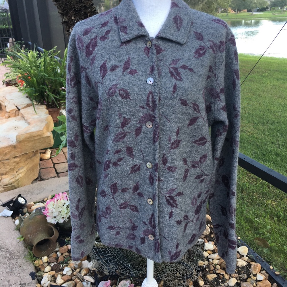 Casual Corner Annex 100% Wool  Cardigan Jacket